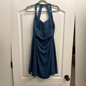 Halara Blue Halter Dress - New with tags